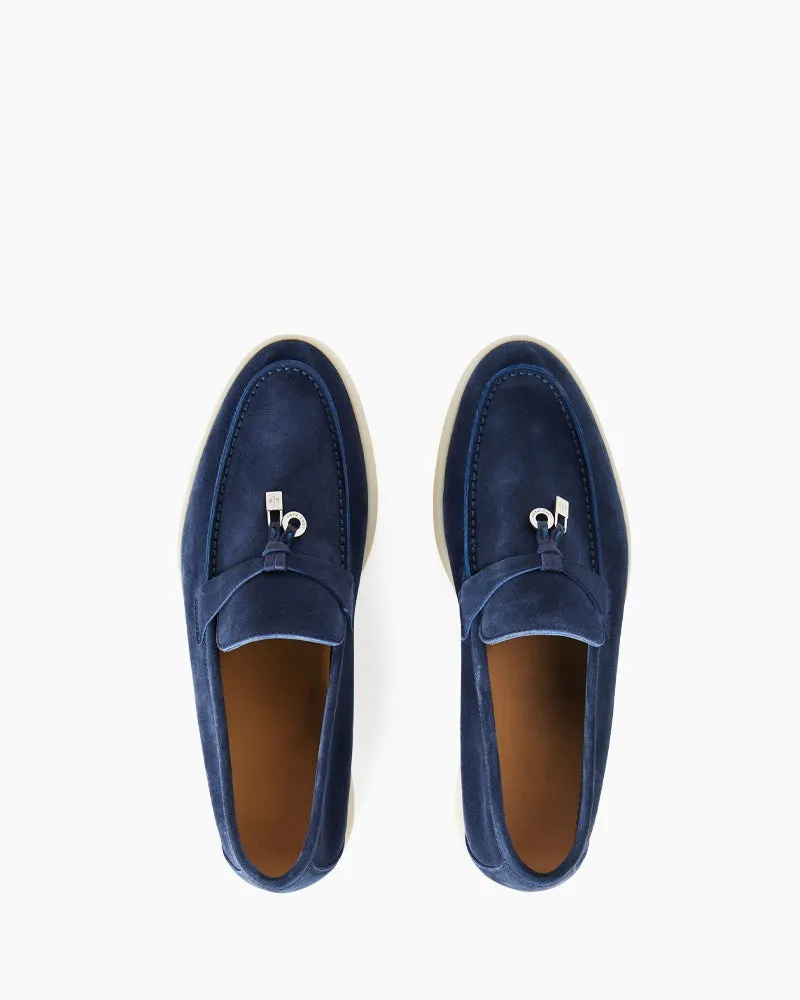 Suede Solid Color Flat Large Size Loafers