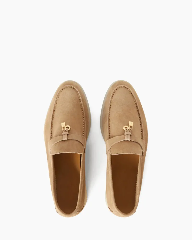 Suede Solid Color Flat Large Size Loafers