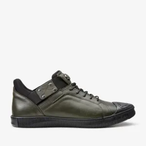 The Mumbai Green Leather Men Sneaker Final Sale!