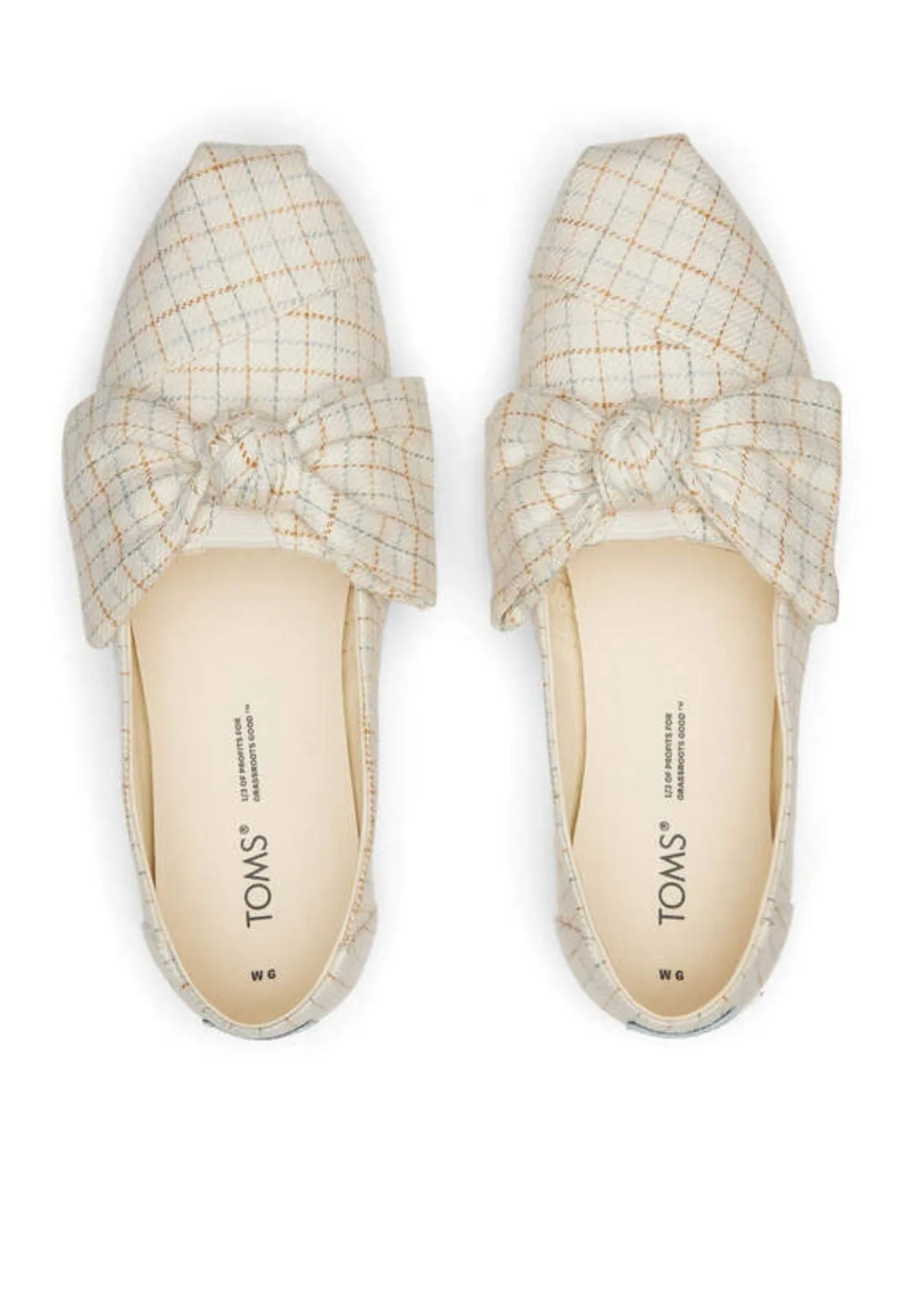 TOMS® Alpargata Checkered Bow - FINAL SALE