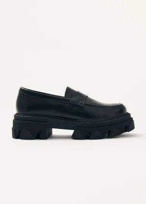 Trailblazer Black Leather Loafers