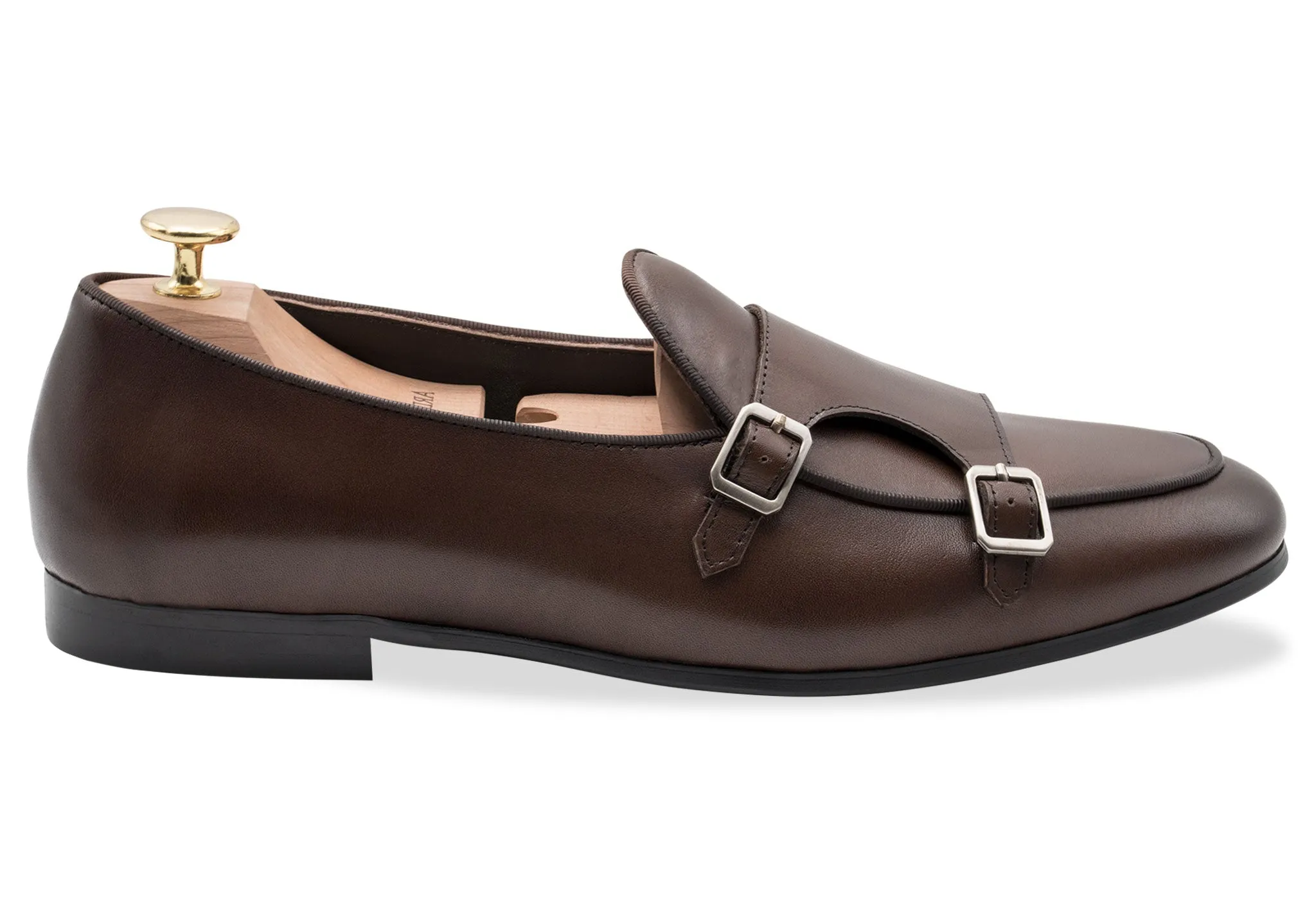 Tuerto Walnut Double Monk Loafer