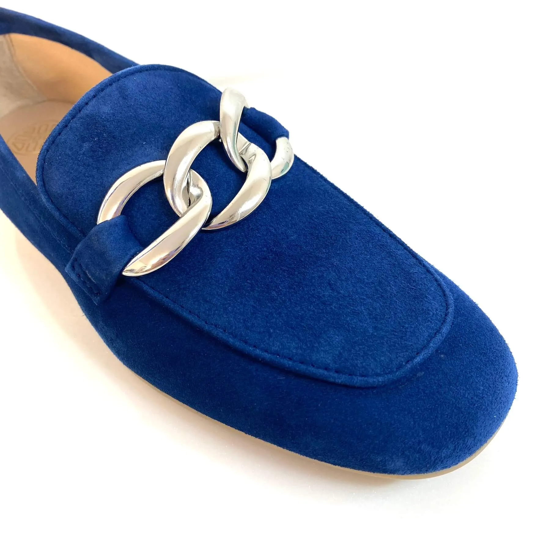 Unisa Buyo Navy Suede Leather Loafers