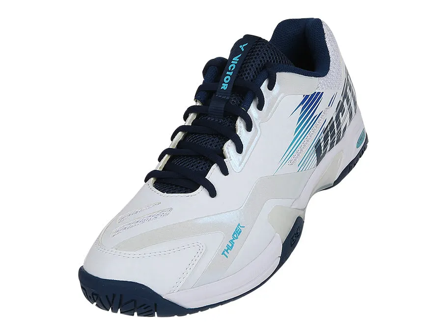 Victor [Thunder AB Brilliant White/Blueprint] Court Shoes