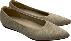 vivaia Beige Pointed Toe Comfortable Ballet Flats UK 4 EU 37 👠