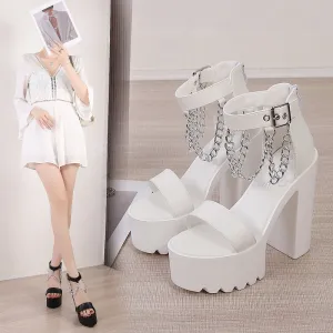 Waterproof Platform 14 cm High Heels - GlamzLife