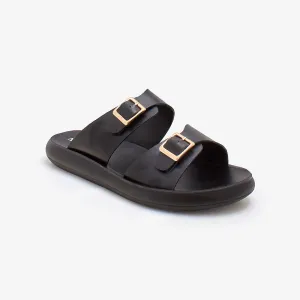 Women's Buckled Slides