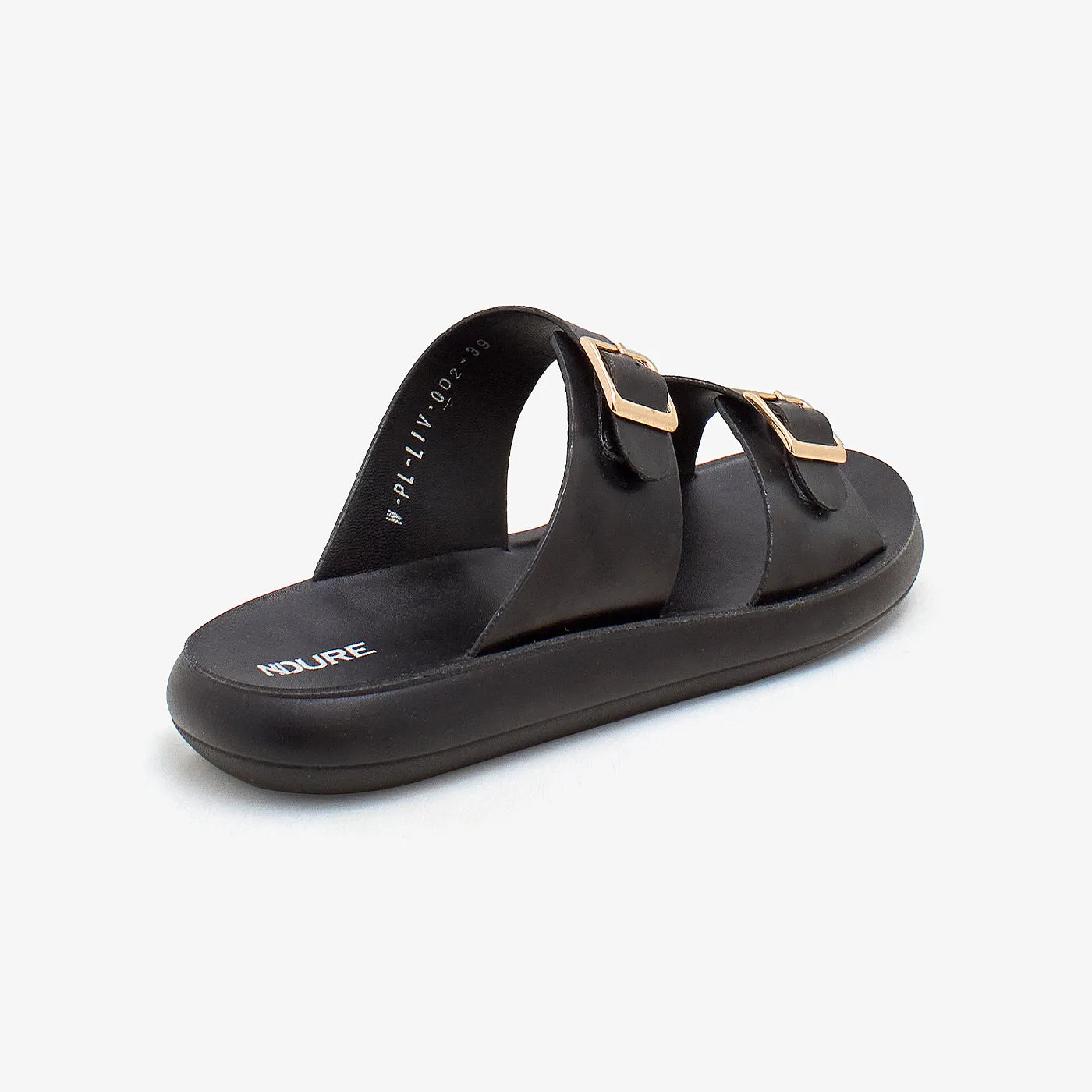 Women's Buckled Slides