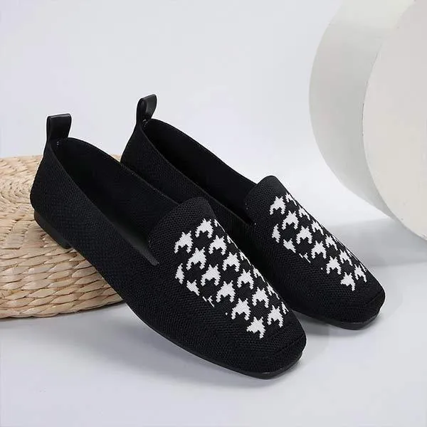 Women's Comfortable and Stylish Flyknit Flat Shoes 09103150C