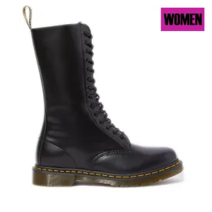 Women's Dr. Martens 1914 Smooth Leather Tall Boots - Black Smooth