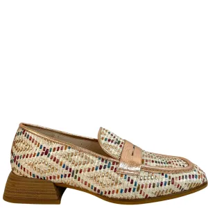 Wonders Woven Slip On Loafers