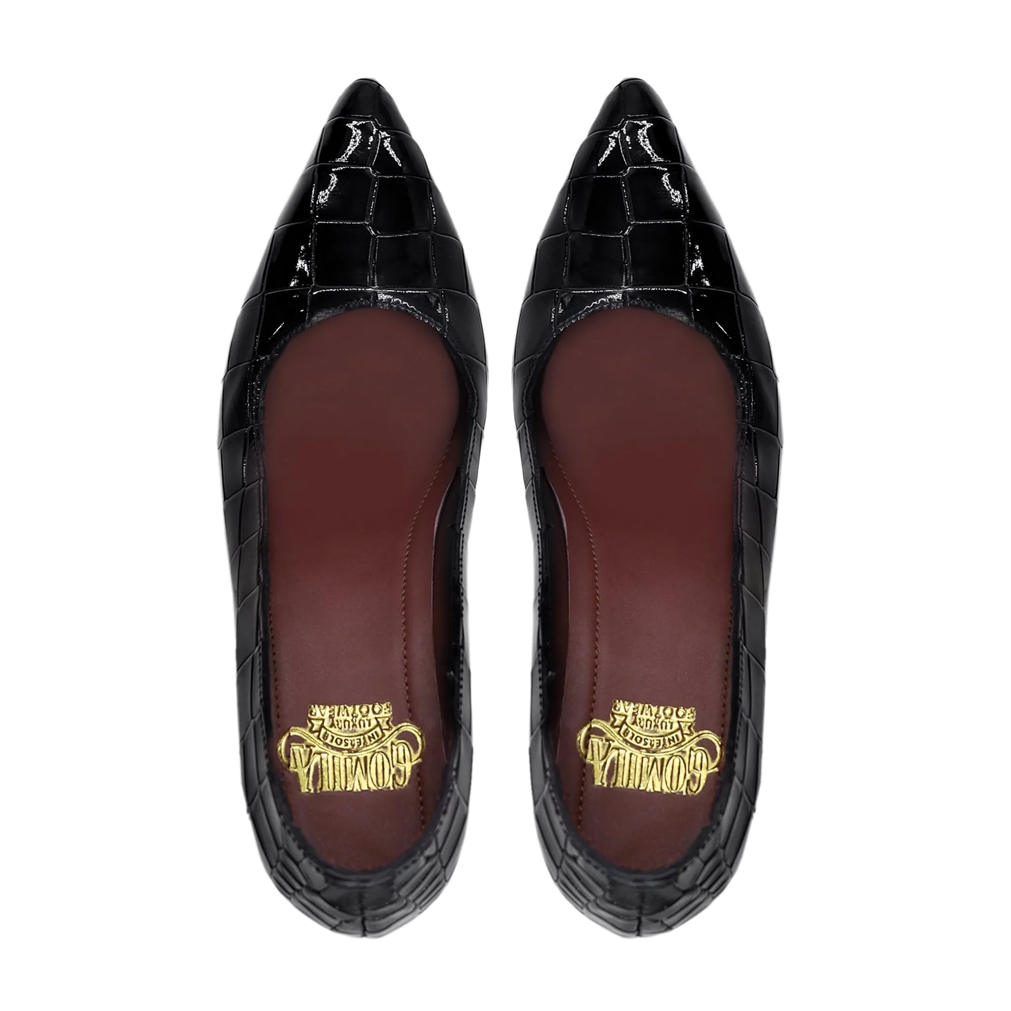 Yuridia - Ladies Black Patent Leather Heel