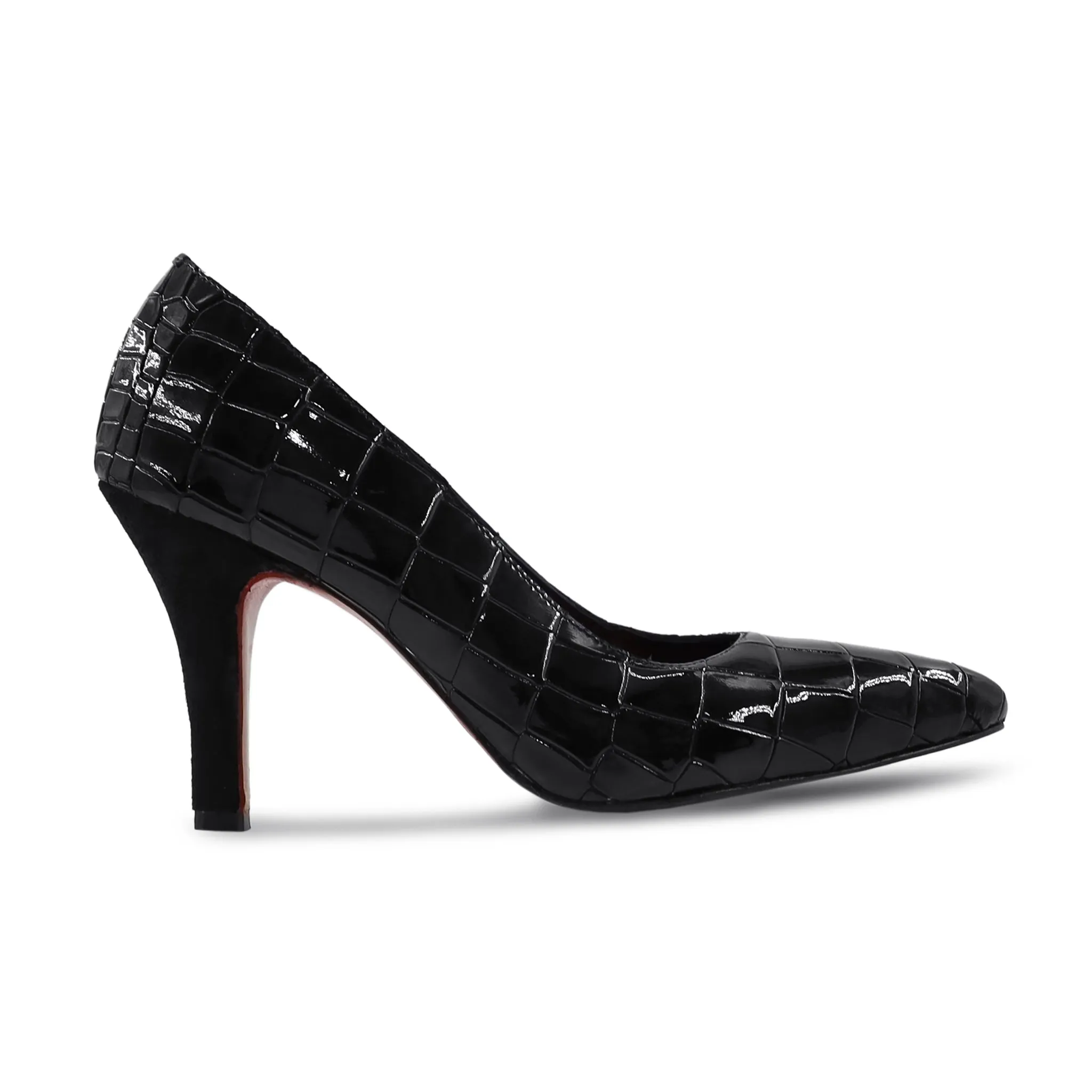 Yuridia - Ladies Black Patent Leather Heel